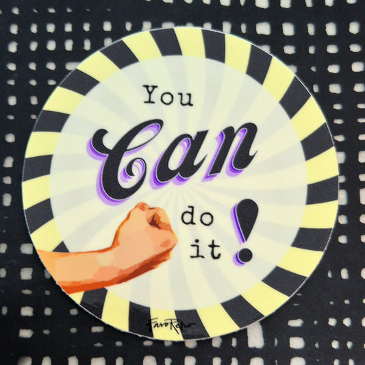 STICKER - YOU CAN DO IT! - GUL