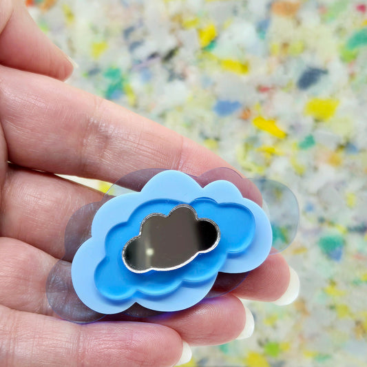 BROSCH IN THE CLOUDS BLUE