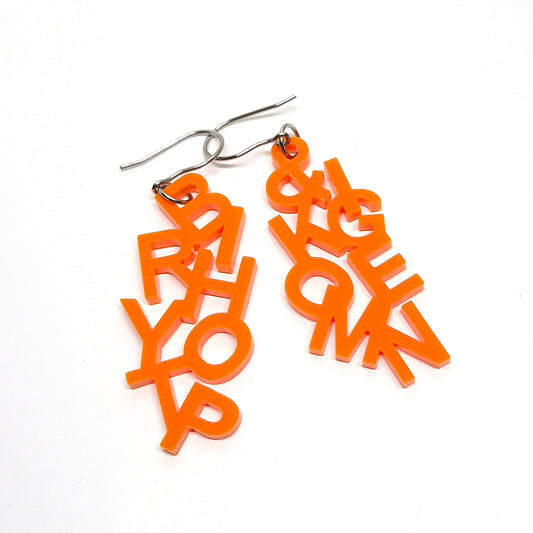 ÖRHÄNGEN BRYT IHOP & KOM IGEN RETRO ORANGE