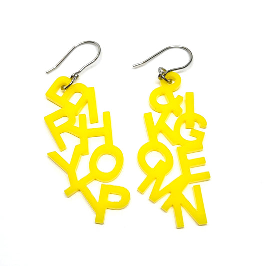 ÖRHÄNGEN BRYT IHOP & KOM IGEN SUNNY YELLOW