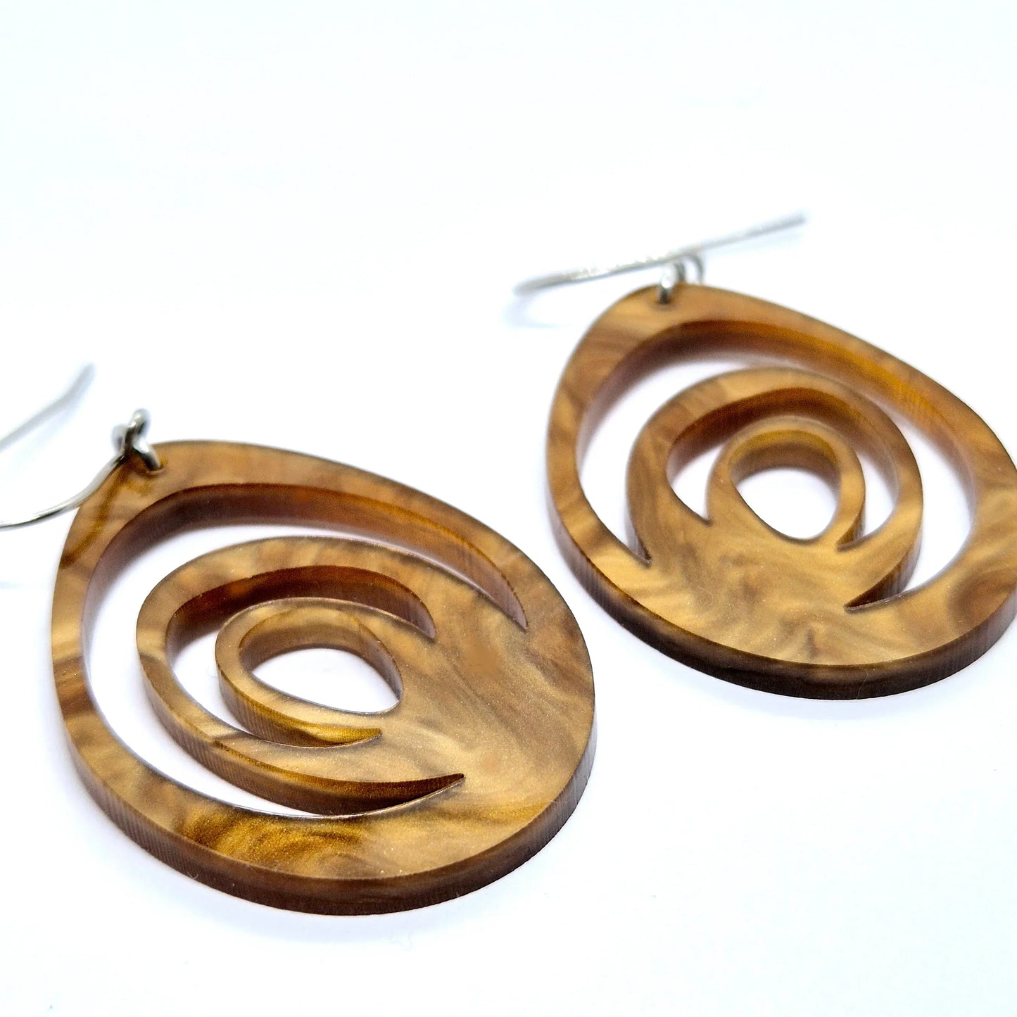 ÖRHÄNGEN EGGS BRONZE BROWN