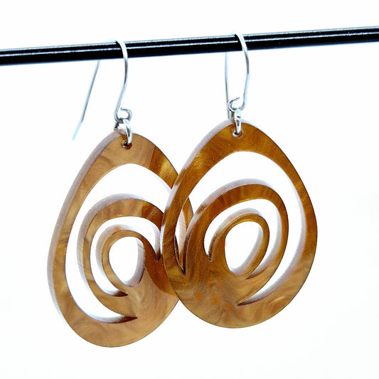 ÖRHÄNGEN EGGS BRONZE BROWN