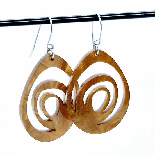 ÖRHÄNGEN EGGS BRONZE BROWN