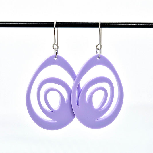 ÖRHÄNGEN EGGS DUSTY LILAC