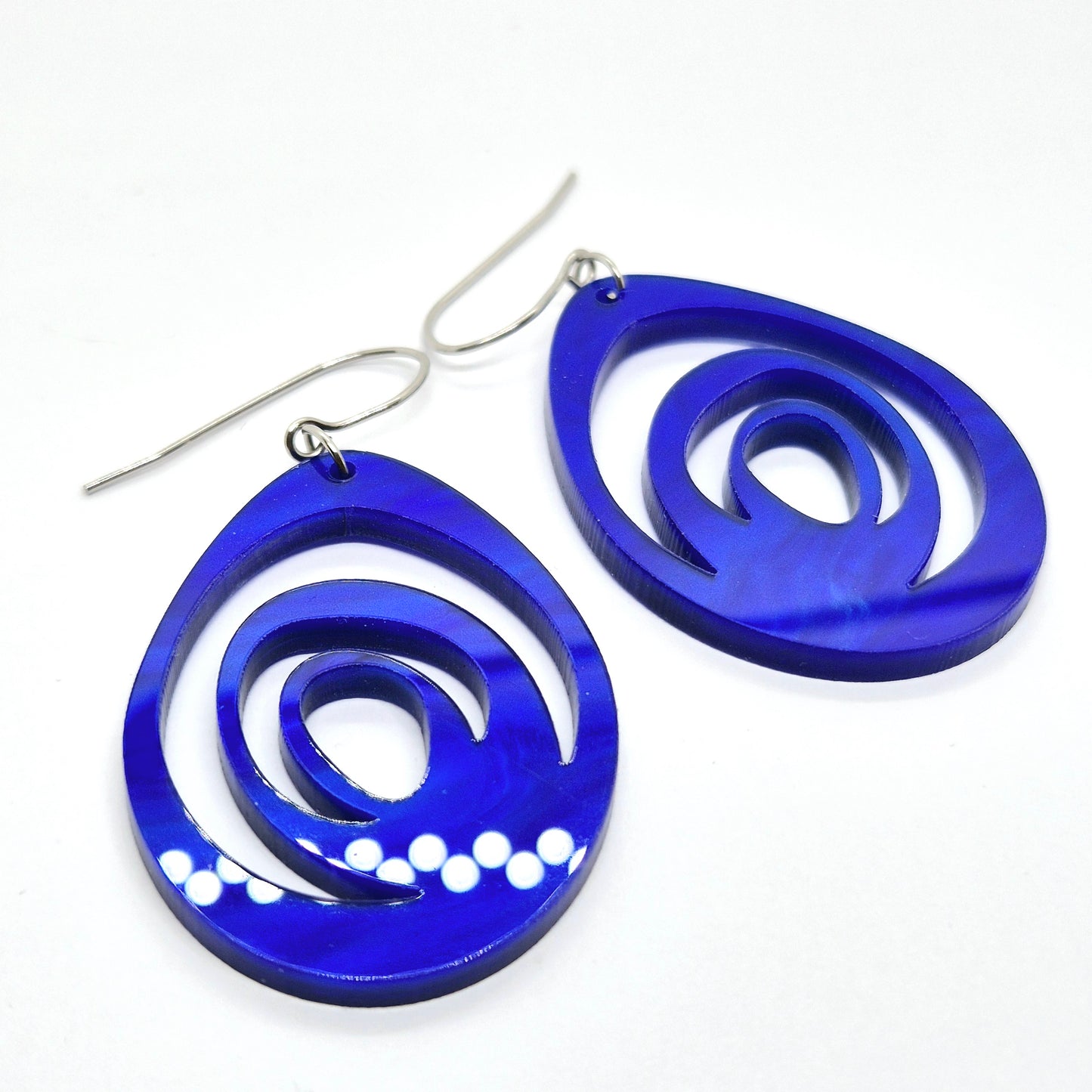 ÖRHÄNGEN EGGS COBALT BLUES