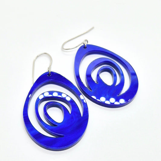 ÖRHÄNGEN EGGS COBALT BLUES