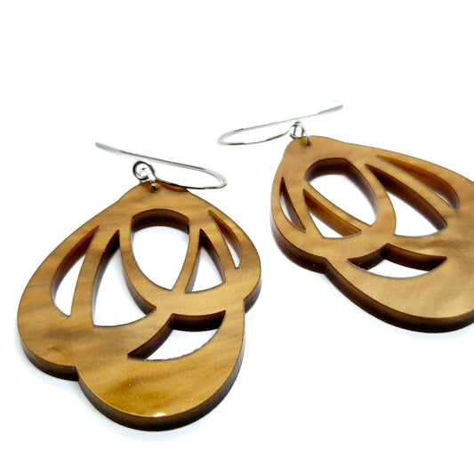 ÖRHÄNGEN LOOPS BRONZE BROWN