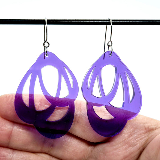 ÖRHÄNGEN LOOPS CLEAR LILAC