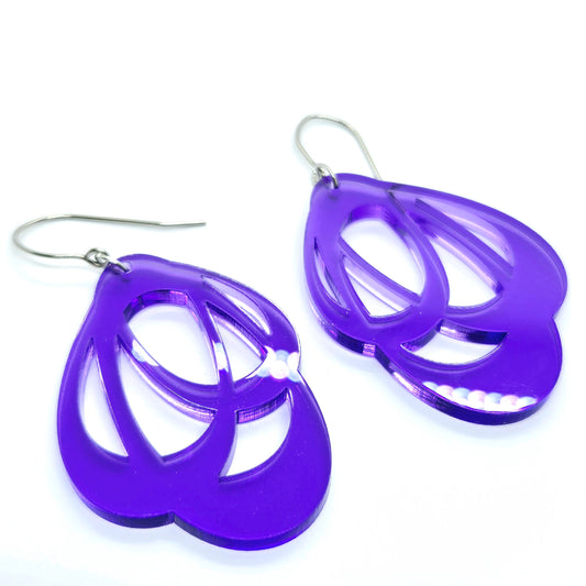 ÖRHÄNGEN LOOPS CLEAR LILAC