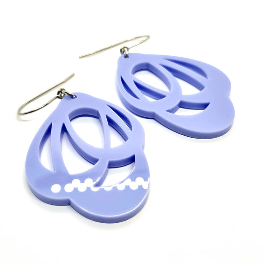 ÖRHÄNGEN LOOPS DUSTY LILAC