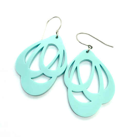 ÖRHÄNGEN LOOPS MINTY GREEN