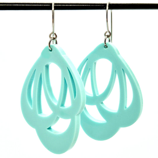 ÖRHÄNGEN LOOPS MINTY GREEN