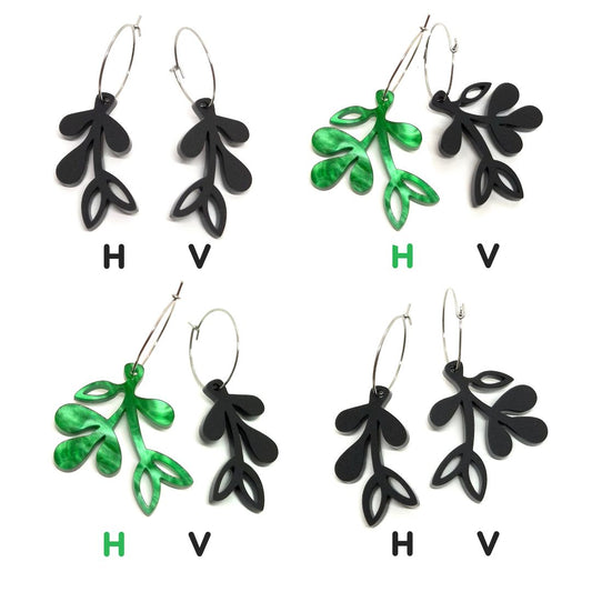 ÖRHÄNGE MINI BOTANICS HÖGER FOREST JADE