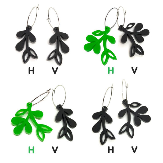 ÖRHÄNGE MINI BOTANICS HÖGER GRASS GREEN