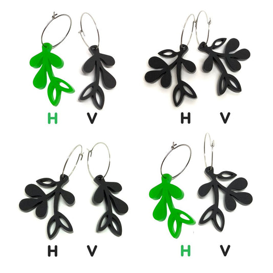ÖRHÄNGE MINI BOTANICS HÖGER GRASS GREEN
