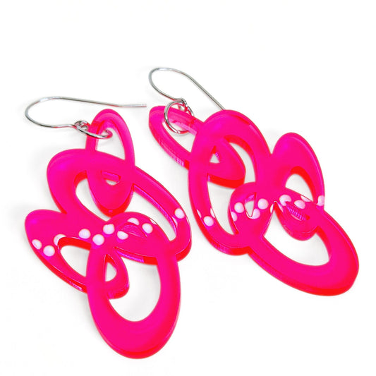 ÖRHÄNGEN ORBIT COLD PINK NEON