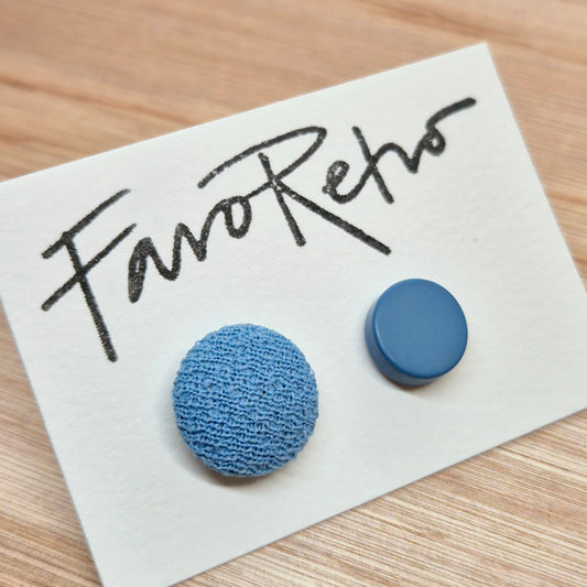 ÖRHÄNGEN KNAPPAR BLÅ