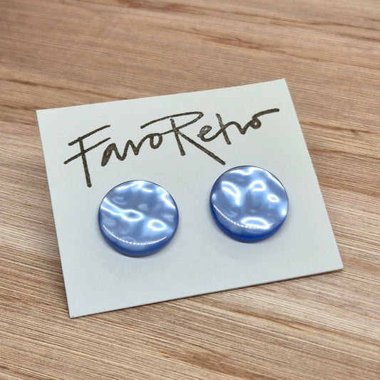 ÖRHÄNGEN KNAPPAR BLÅ