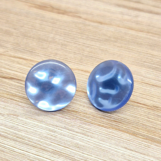 ÖRHÄNGEN KNAPPAR BLÅ