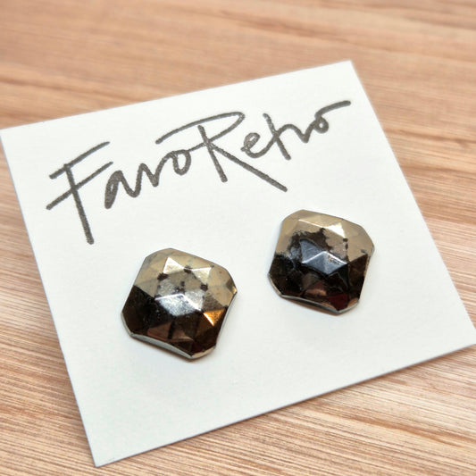 ÖRHÄNGEN KNAPPAR METALLISKA