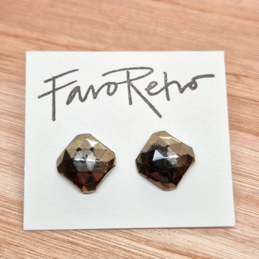 ÖRHÄNGEN KNAPPAR METALLISKA