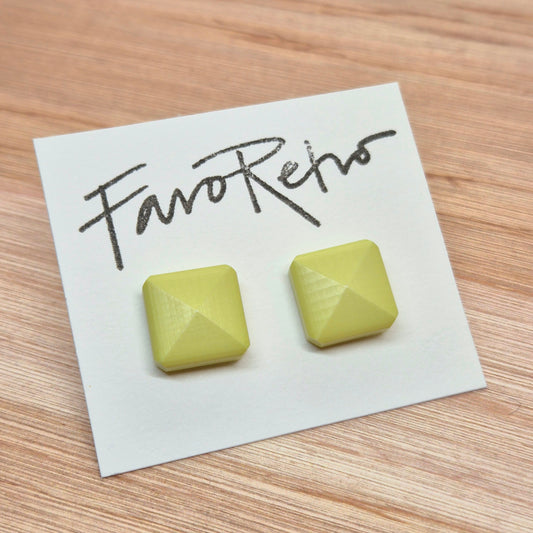 ÖRHÄNGEN KNAPPAR LJUSGRÖNA