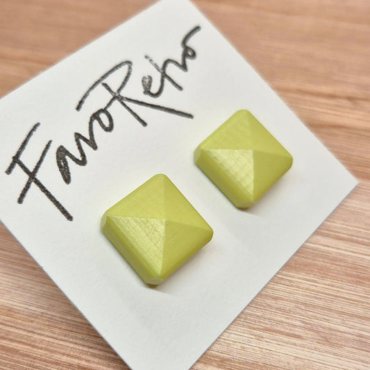 ÖRHÄNGEN KNAPPAR LJUSGRÖNA