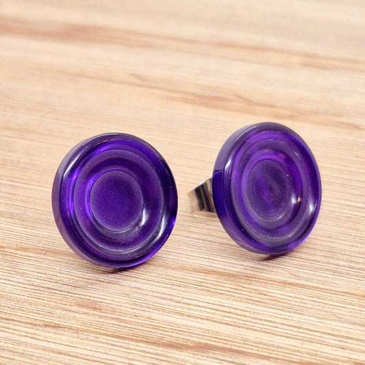 ÖRHÄNGEN KNAPPAR LILA