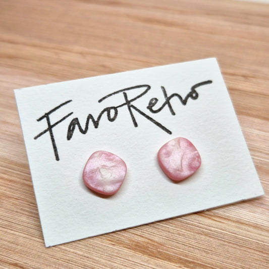 ÖRHÄNGEN KNAPPAR ROSA