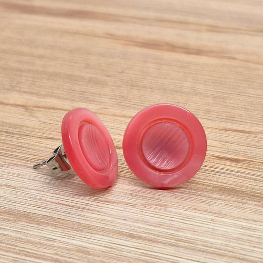 ÖRHÄNGEN KNAPPAR ROSA