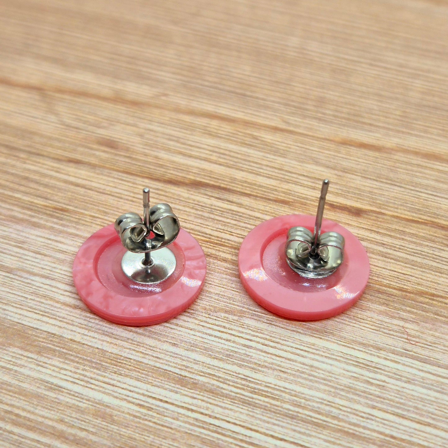 ÖRHÄNGEN KNAPPAR ROSA