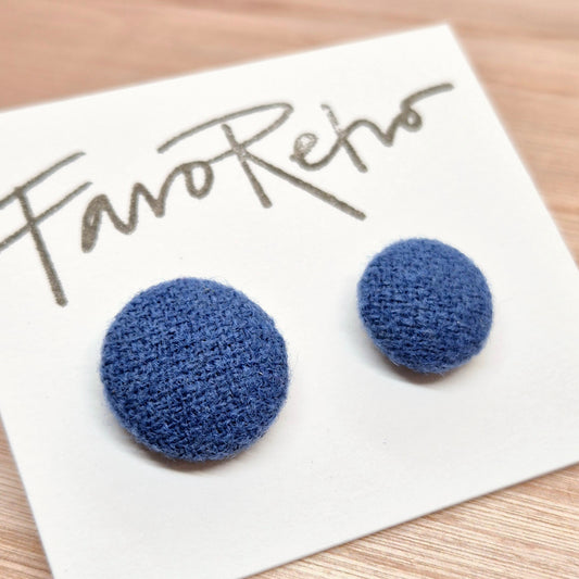 ÖRHÄNGEN KNAPPAR BLÅ