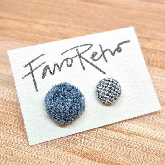 ÖRHÄNGEN KNAPPAR BLÅ