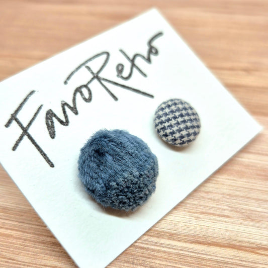 ÖRHÄNGEN KNAPPAR BLÅ