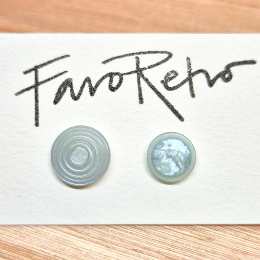 ÖRHÄNGEN KNAPPAR LJUSBLÅ