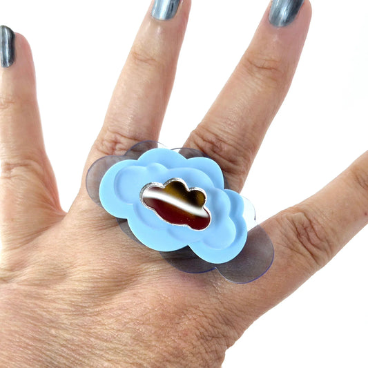 RING IN THE CLOUDS BLUE