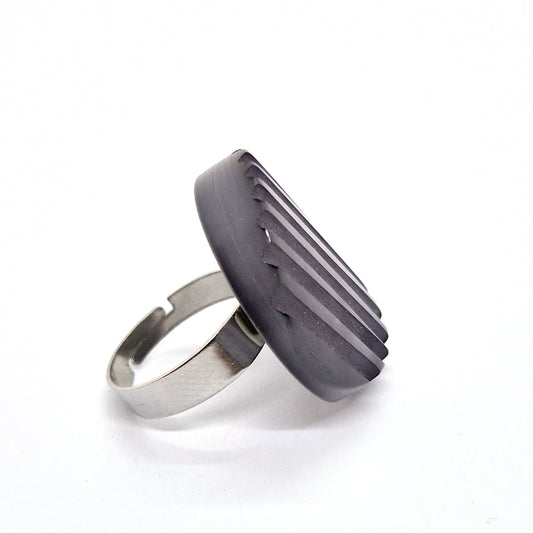 RING KNAPPAR GRÅ RÄNDER