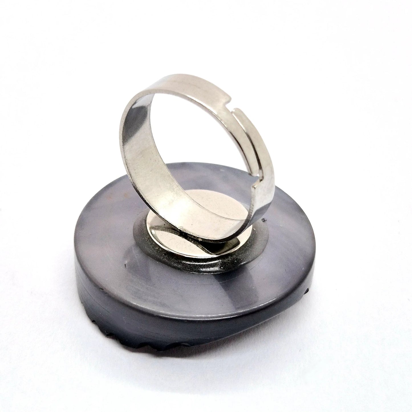 RING KNAPPAR GRÅ RÄNDER