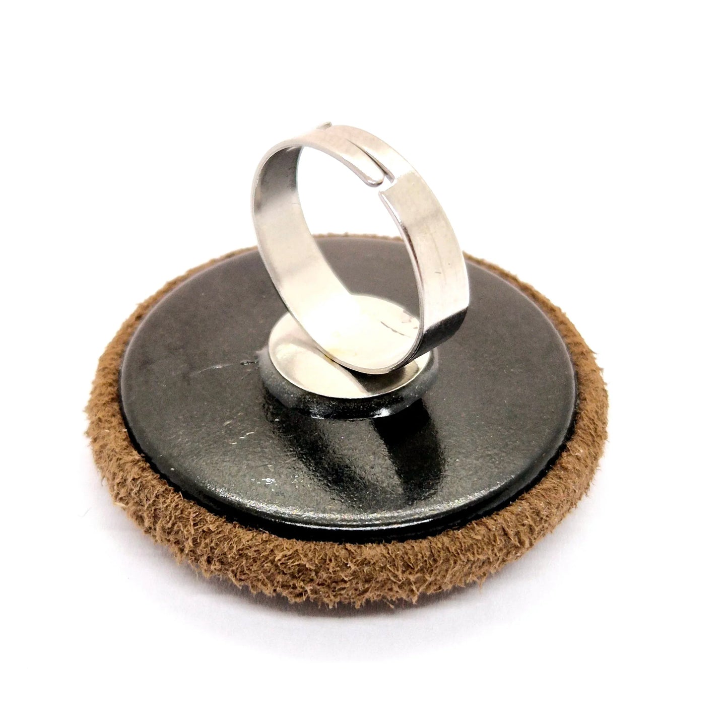 RING KNAPPAR MOCKA BRUN