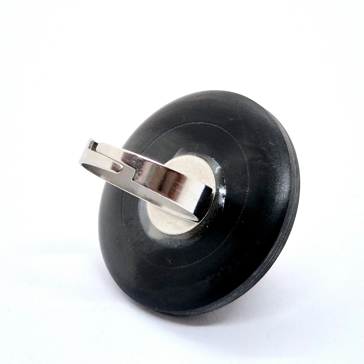 RING KNAPPAR SVART & METALL