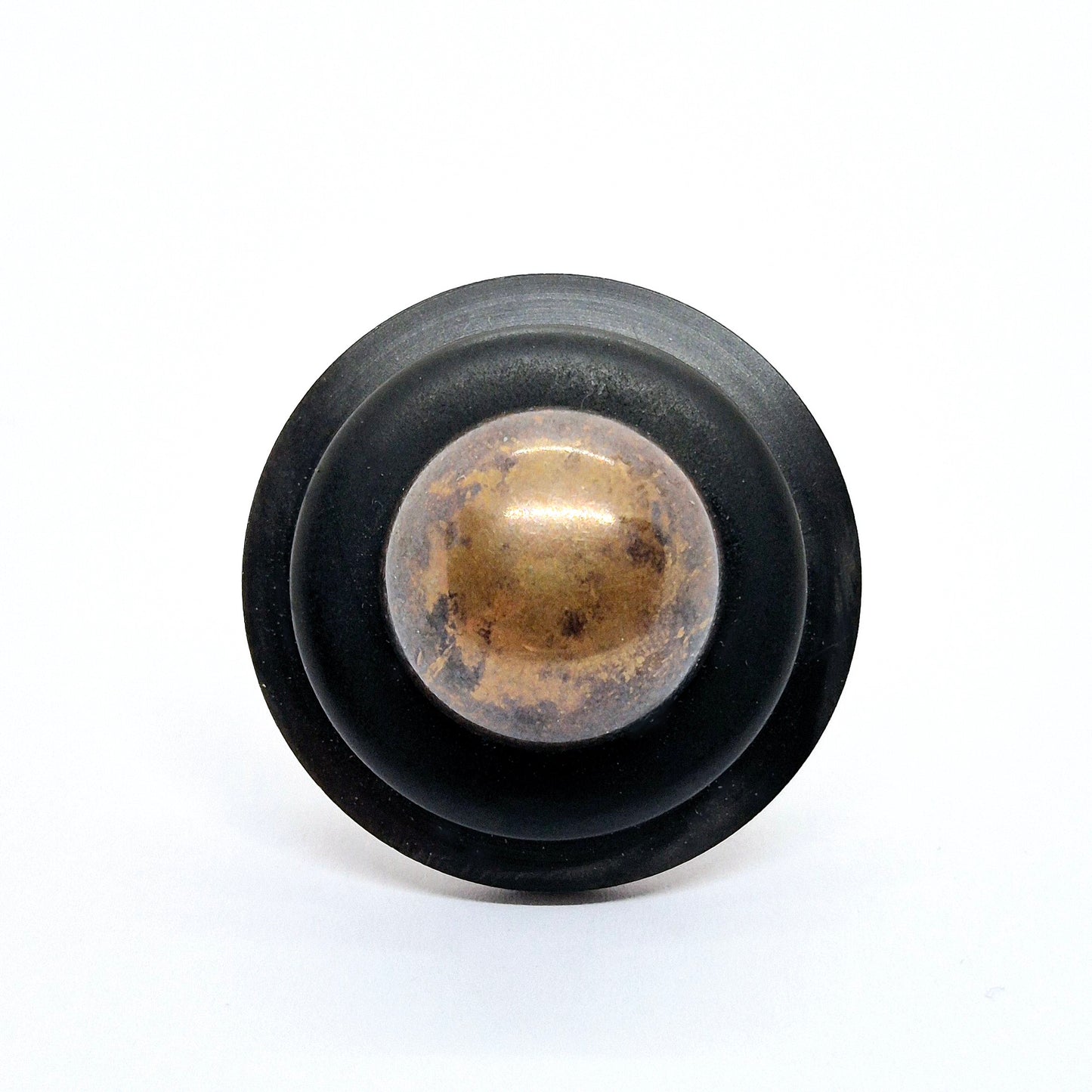 RING KNAPPAR SVART & METALL