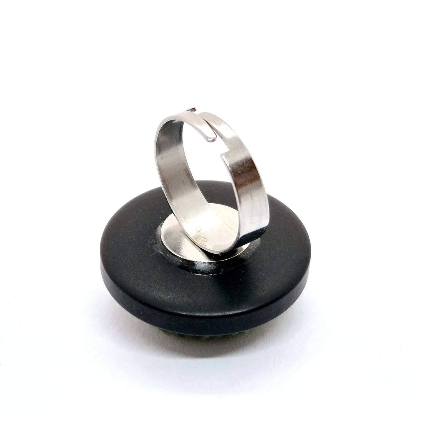 RING KNAPPAR GRÖNT TYG