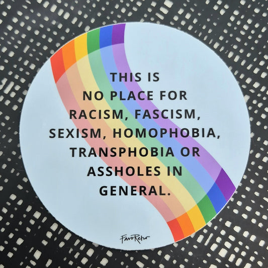 STICKER - THIS IS NO PLACE - BLÅ