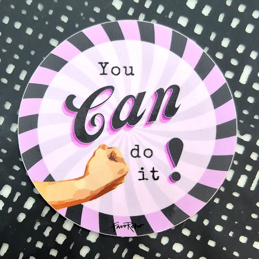STICKER - YOU CAN DO IT! - ROSA