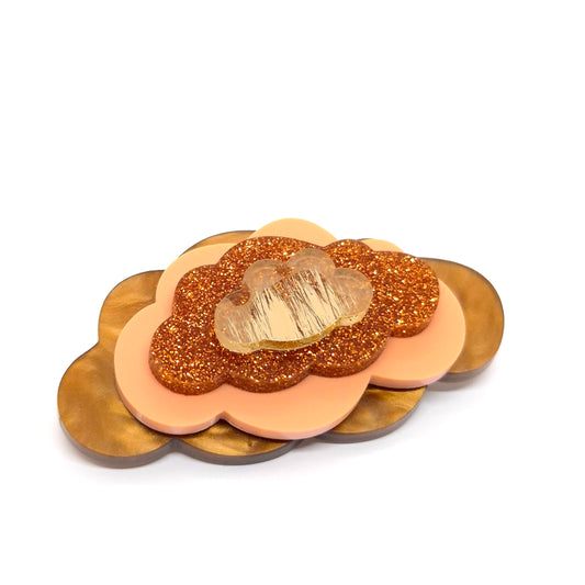 BROSCH IN THE CLOUDS GLITTRIGT VARM