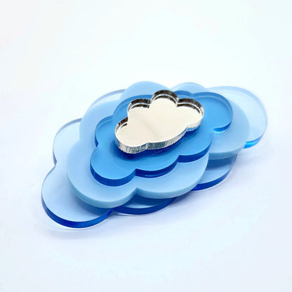 BROSCH IN THE CLOUDS BLUE
