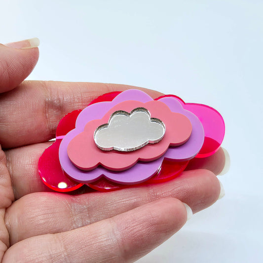 BROSCH IN THE CLOUDS PINK