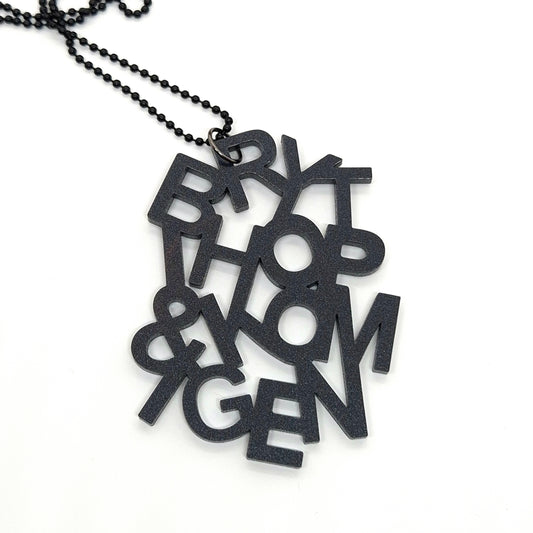 HALSBAND BRYT IHOP & KOM IGEN STONE BLACK