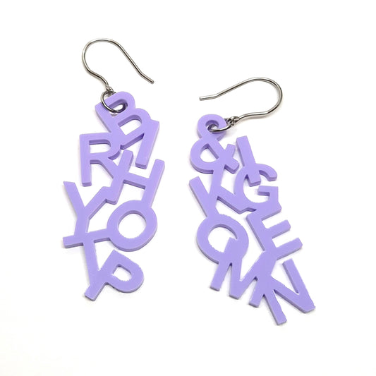 ÖRHÄNGEN BRYT IHOP & KOM IGEN WARM LILAC