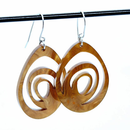 ÖRHÄNGEN EGGS BRONZE BROWN